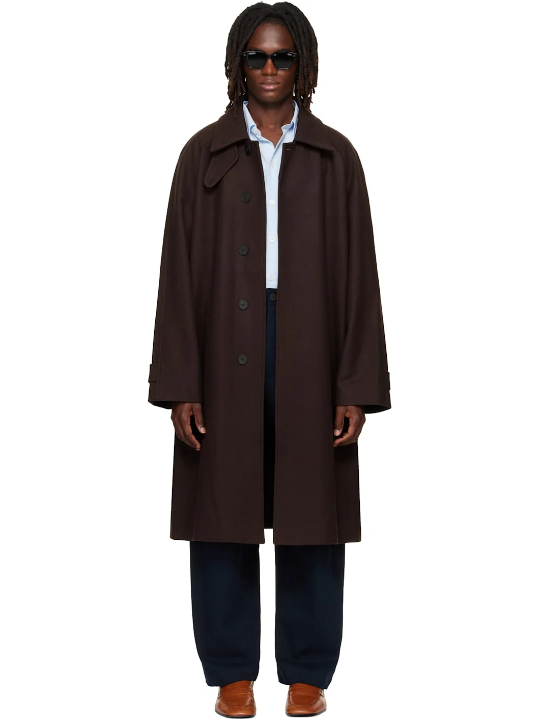 Brown Cabo Wool Coat - 1