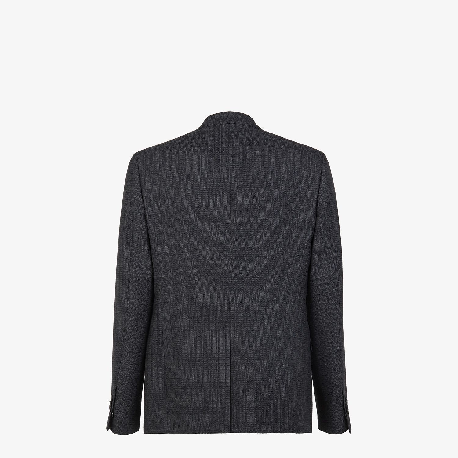 Blazer in black cotton, silk and wool - 2