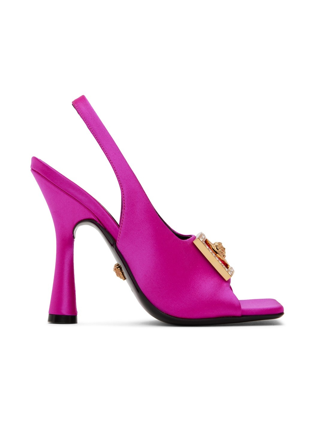 Pink Medusa Biggie Heeled Sandals - 1