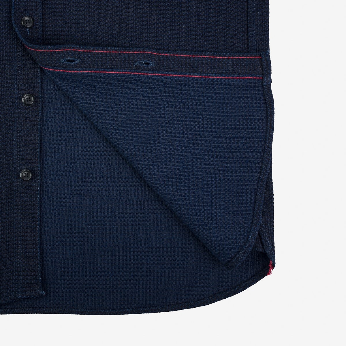 IHSH-380-IND 12oz Dobby Cloth Work Shirt - Indigo - 12