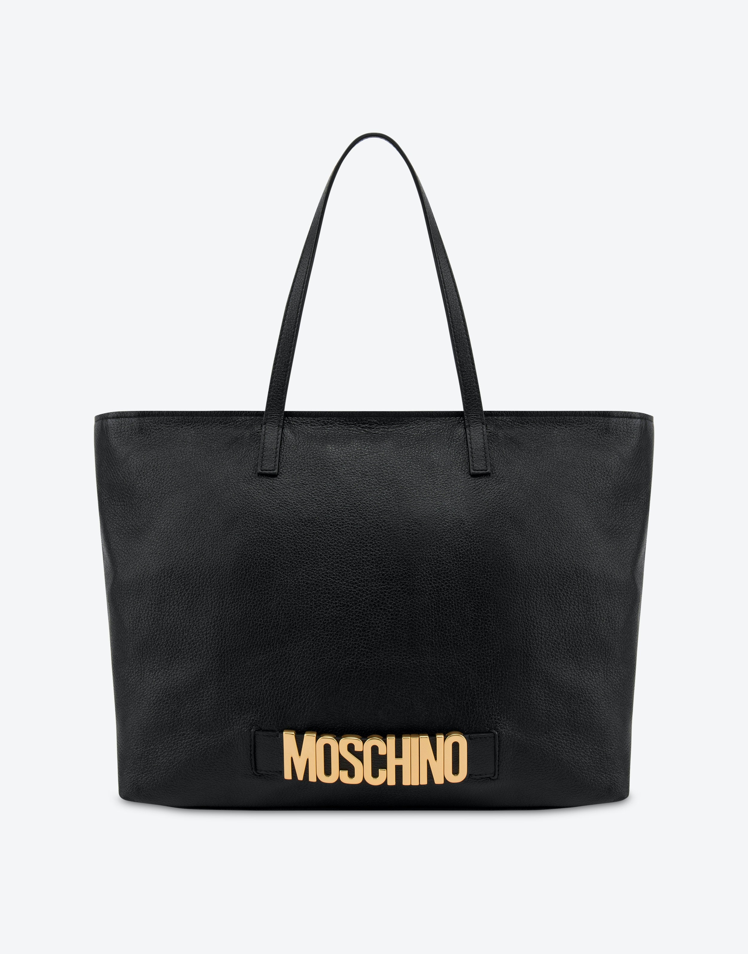 LETTERING LOGO DEERSKIN SHOPPER - 1