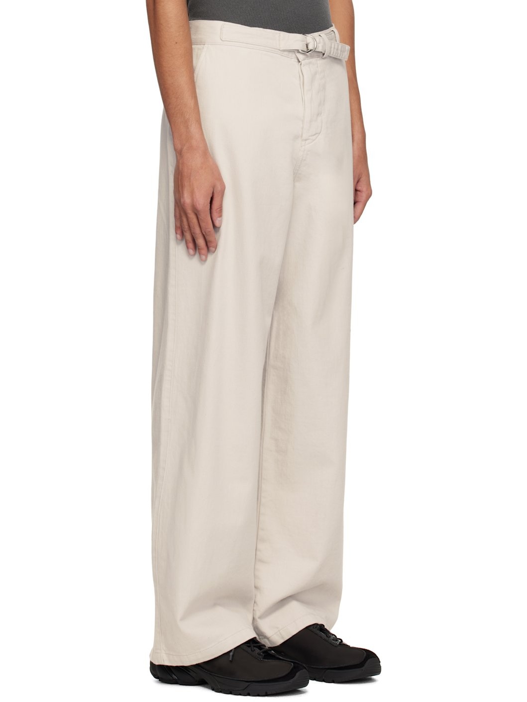 Gray Stern Chino Trousers - 2