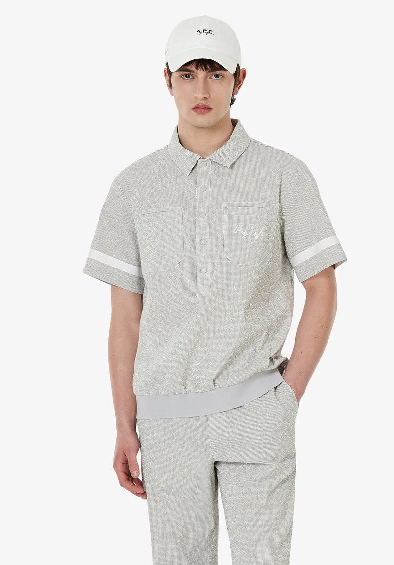 SEERSUCKER POLO A.P.C. GOLF 2