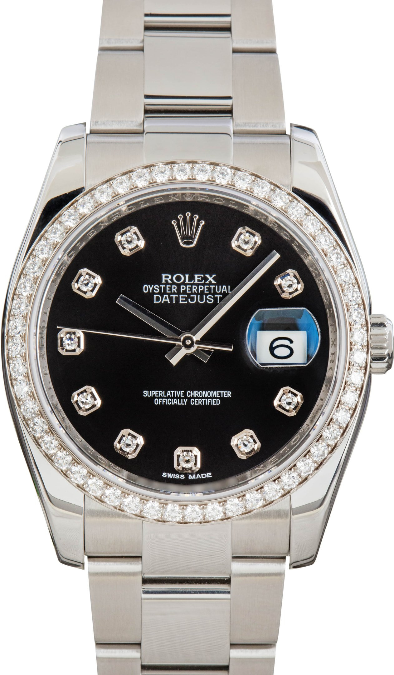 Rolex Datejust 36 Ref 116244 Black Diamond Dial - 1