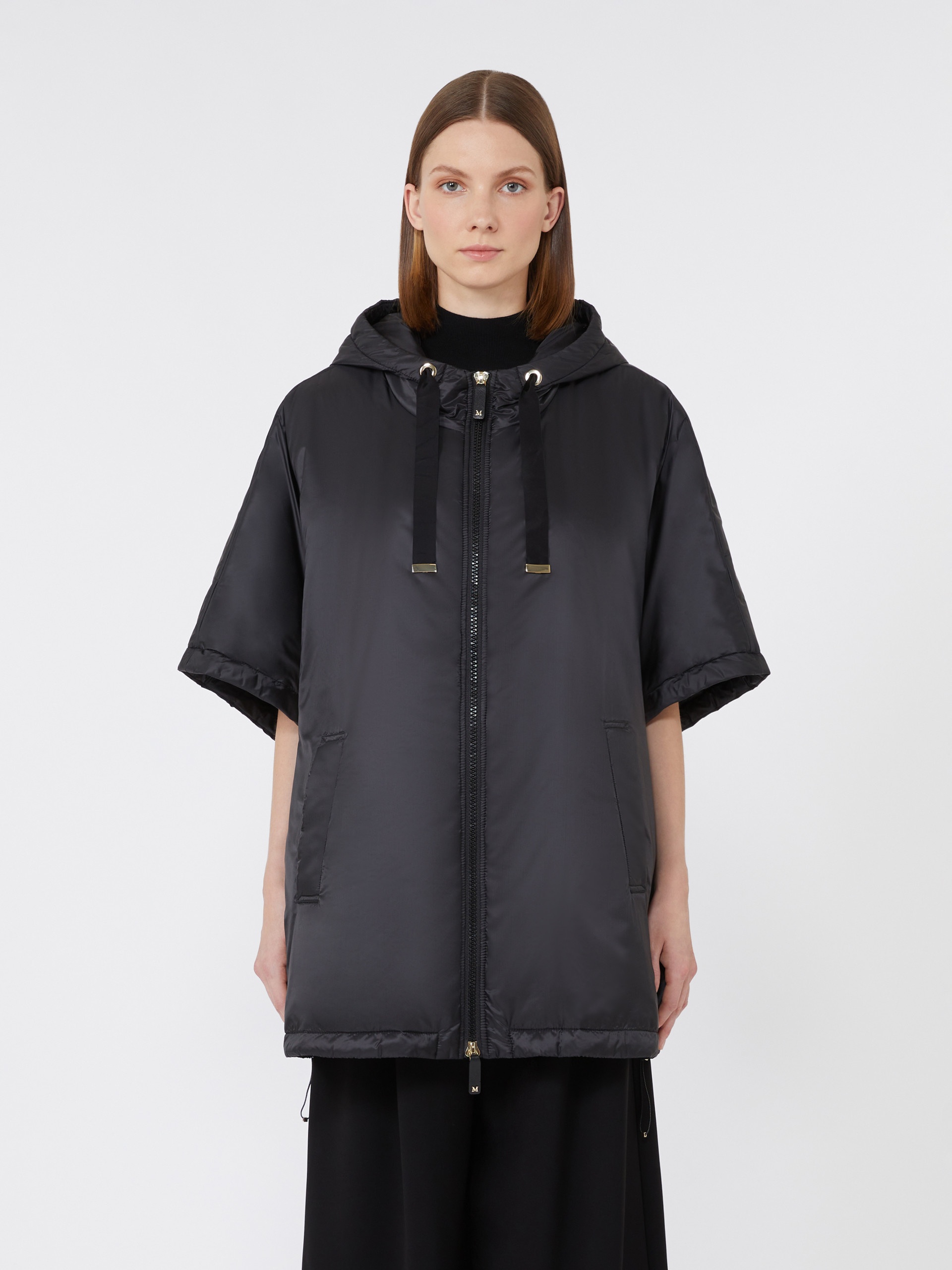 GREENCI Padded cape with hood in water-repellent canvas - 3