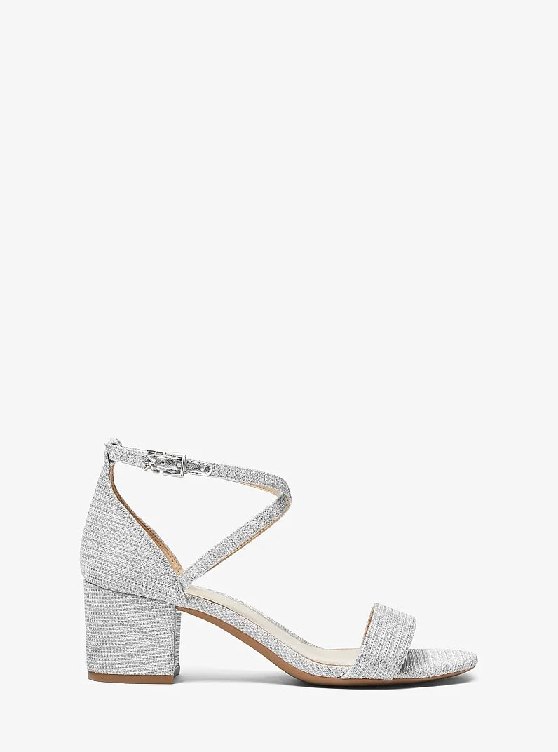 Serena Flex Glitter Chain-Mesh Sandal - 1