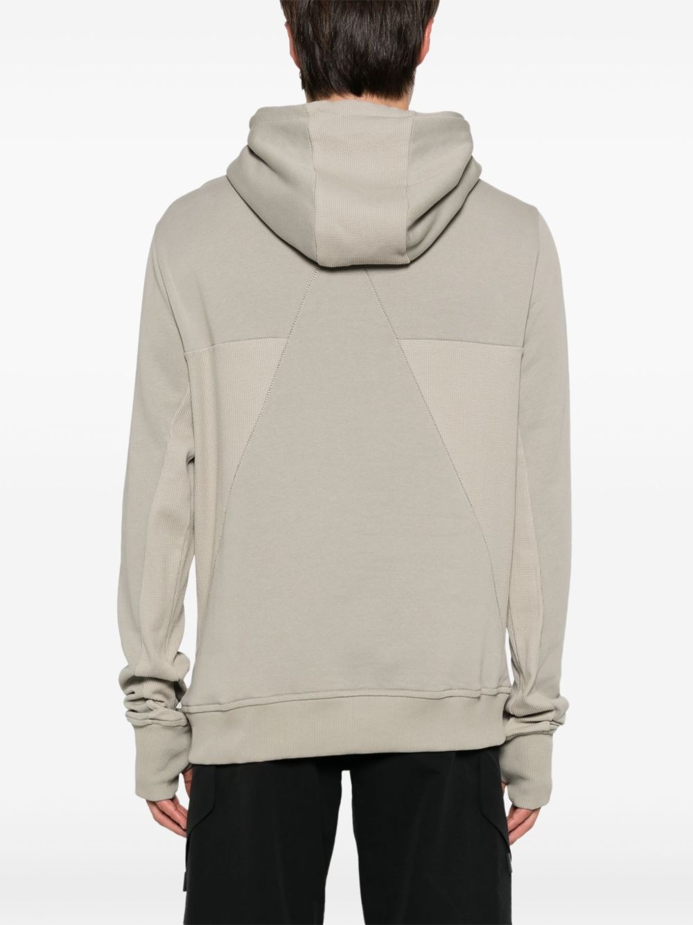 panelled-design hoodie - 4
