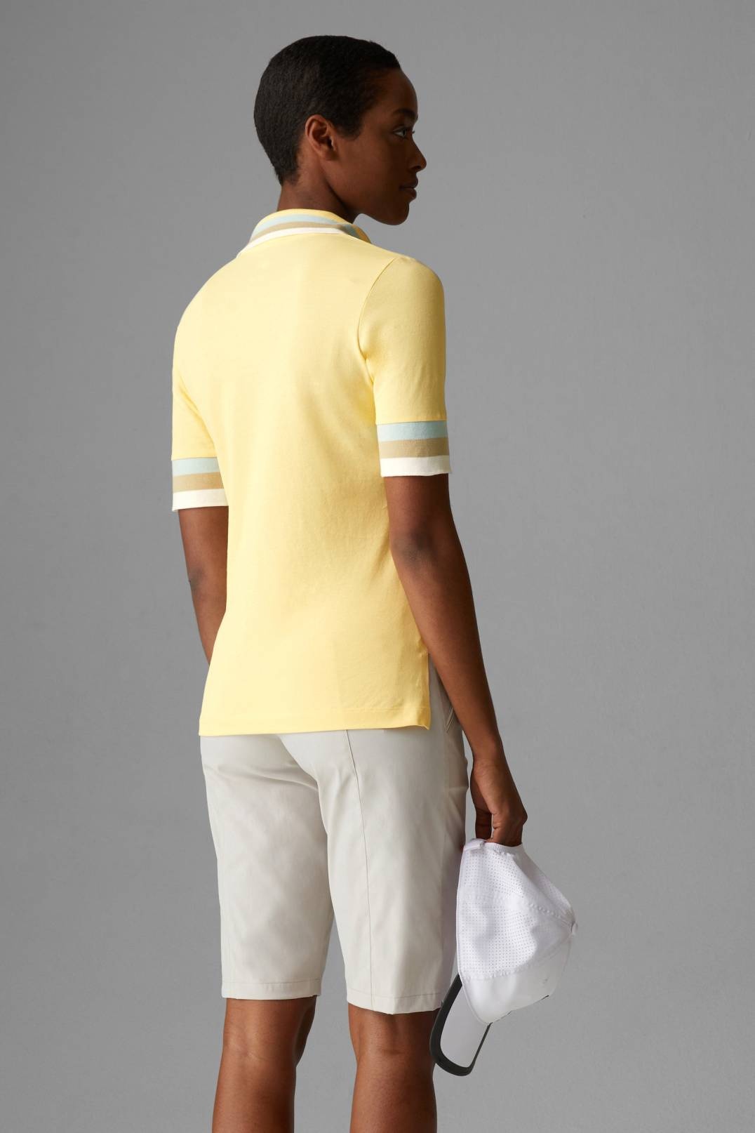 ELONIE FUNCTIONAL POLO SHIRT IN PASTEL YELLOW - 3