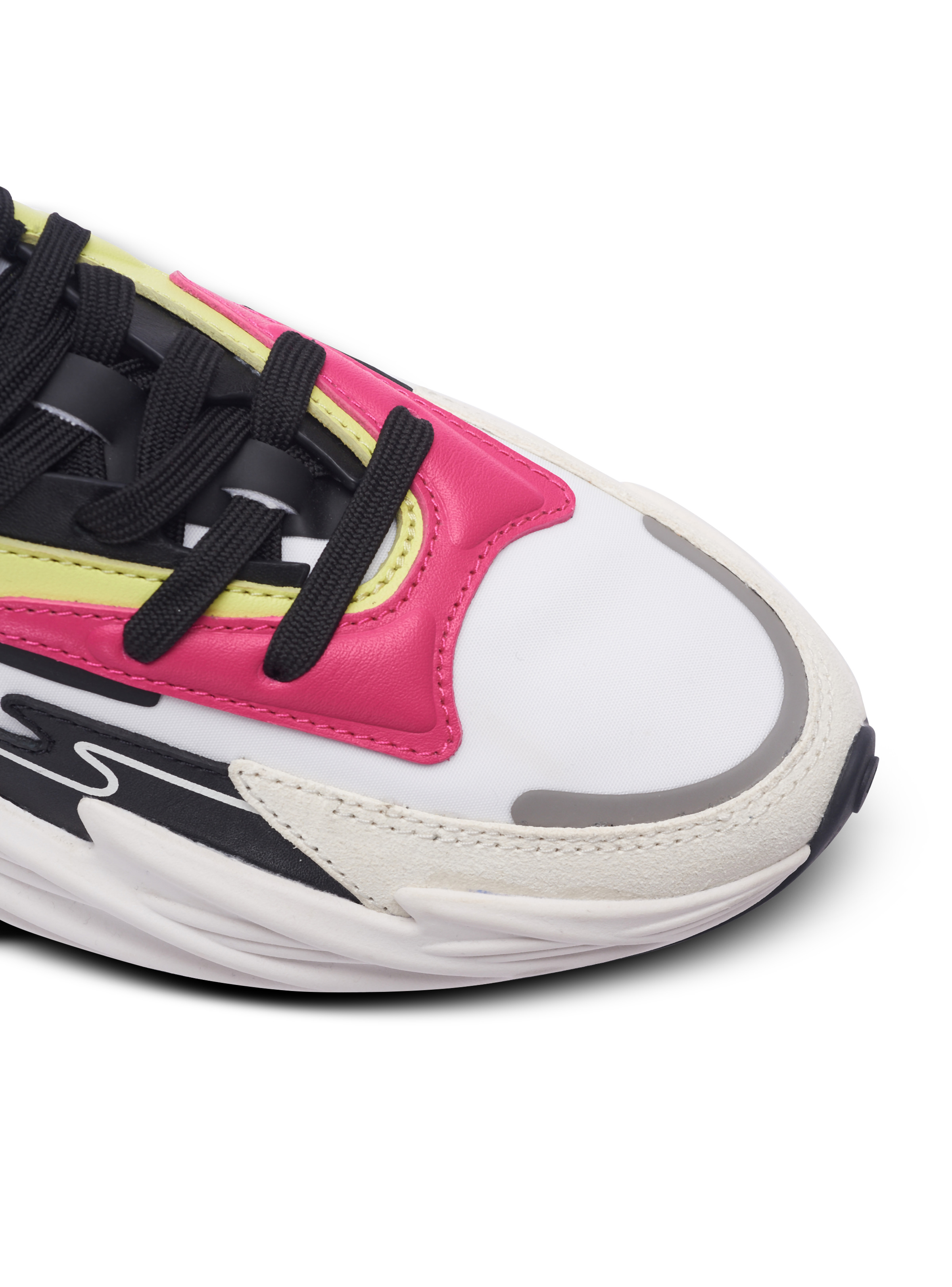 Run-Row leather and nylon trainers - 8