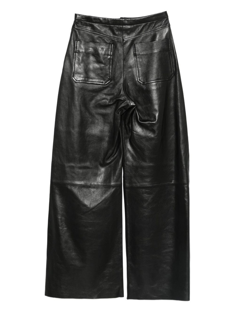 STAND STUDIO panelled leather trousers outlook