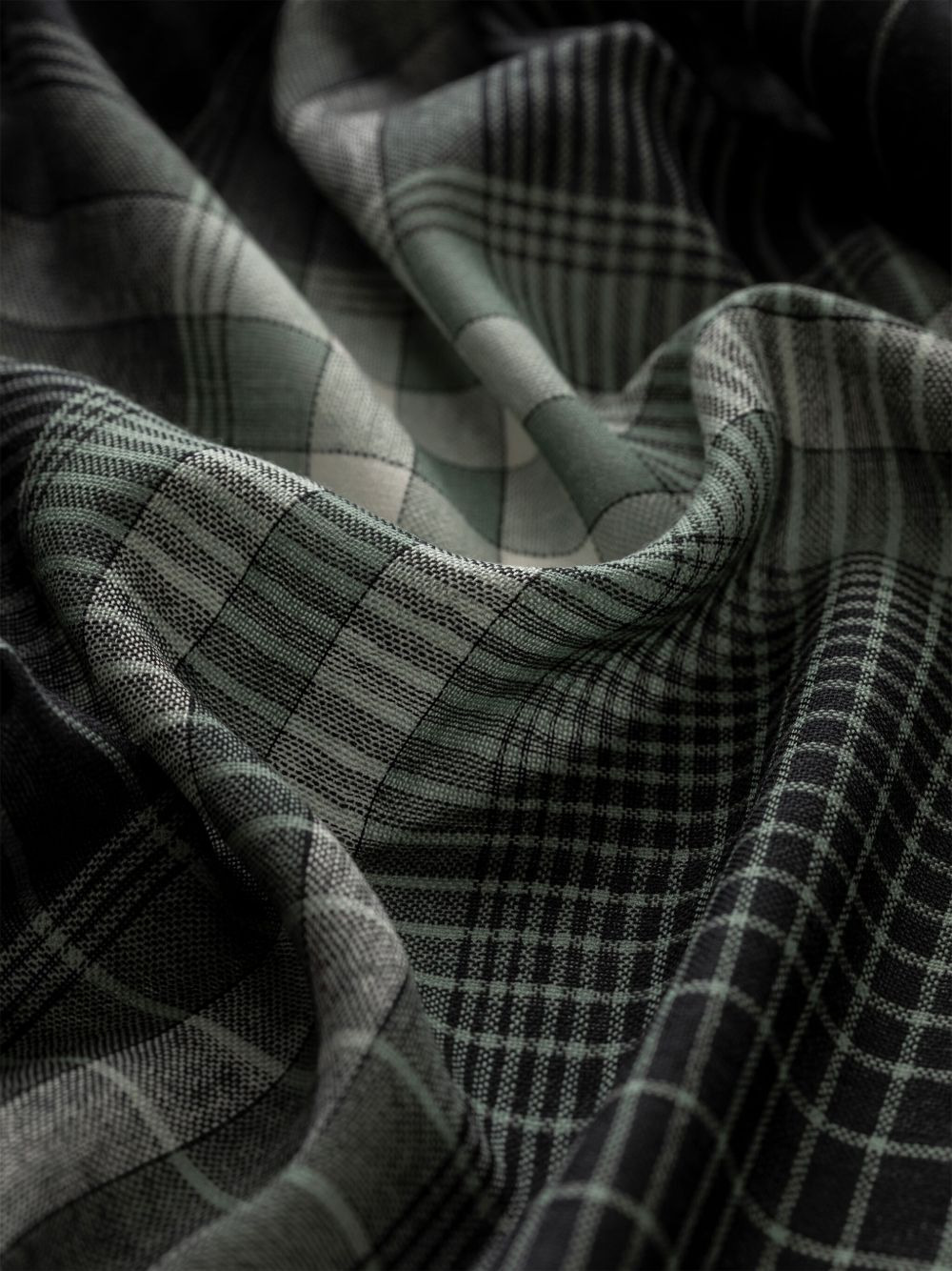 plaid scarf - 2