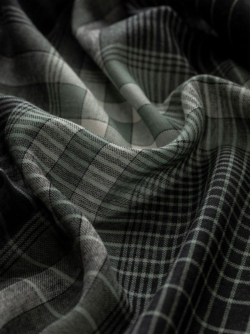 Johnstons of Elgin plaid scarf outlook