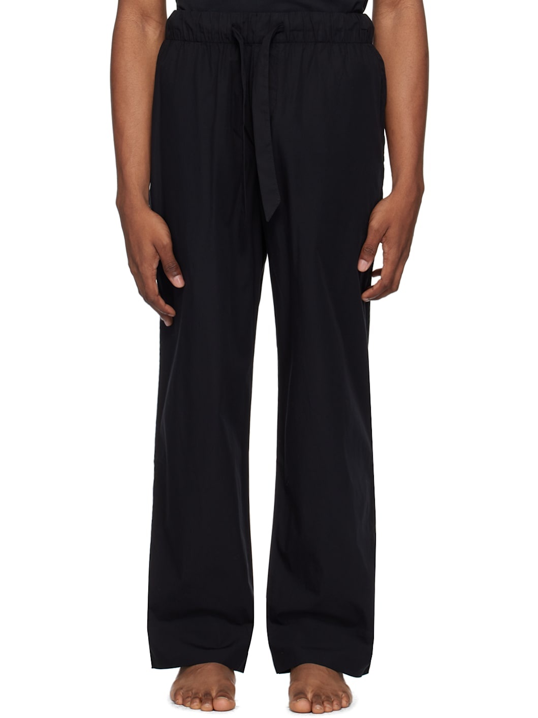 Black Drawstring Pyjama Pants - 1
