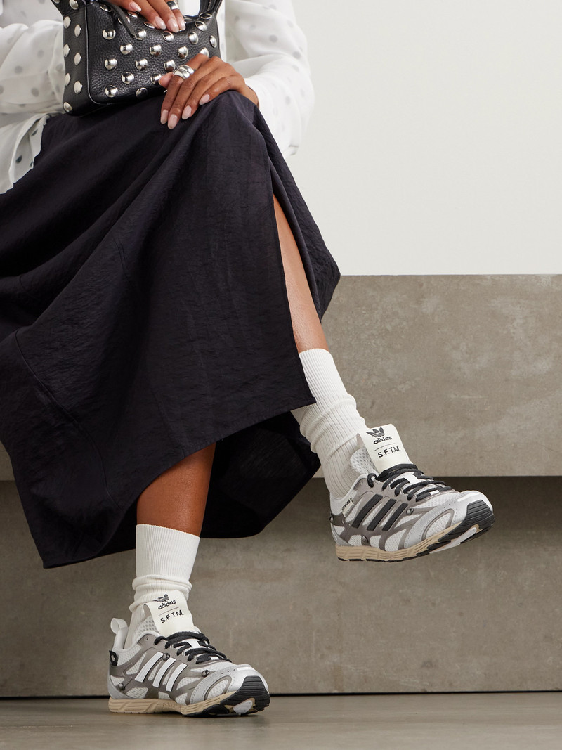 adidas Originals + Song For The Mute Adizero Pr Studded Rubber-trimmed Mesh Sneakers outlook