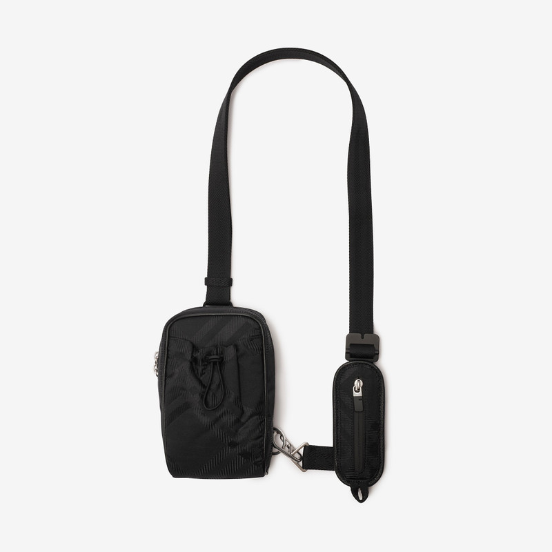 Check Jacquard Phone Bag 6