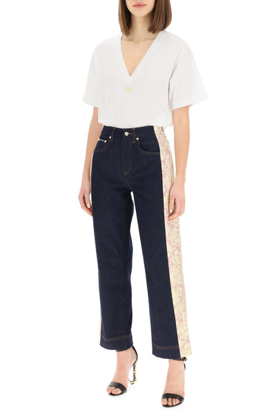 Dolce & Gabbana JEANS WITH BROCADE BANDS outlook