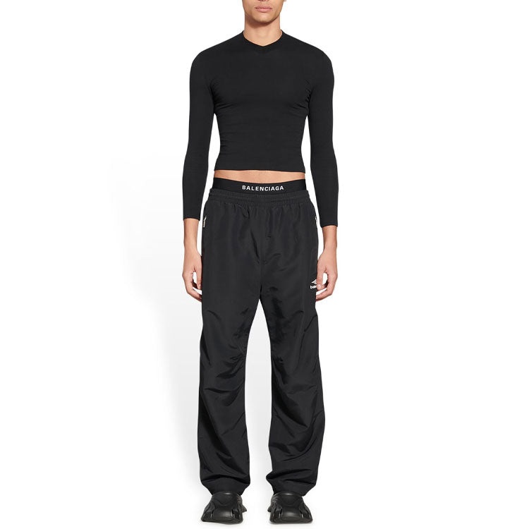 Balenciaga 3B Sports Icon Small Fit Tracksuit Pants 'Black' 704715TKO481000 - 3