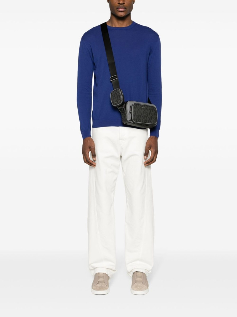 MICHAEL KORS monogram-print leather camera bag outlook