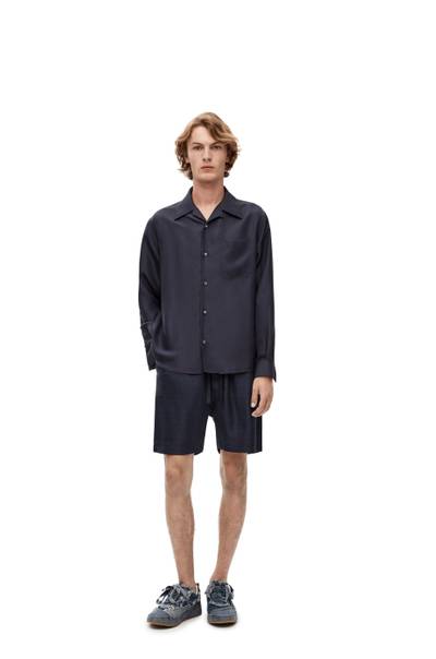 Loewe Anagram jacquard shorts in silk outlook