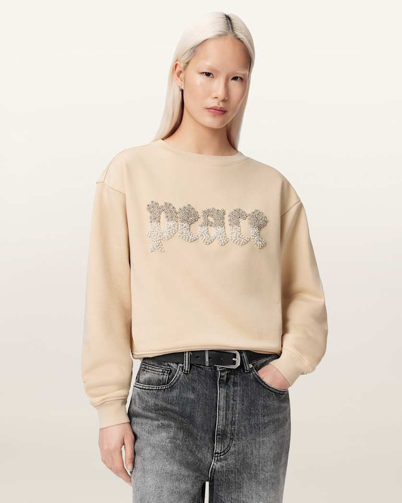PEACE PIPPA EMBELLISHED SWEATSHIRT 4