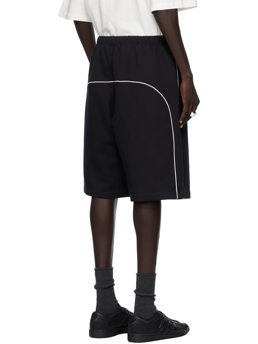 Black Basketball Jersey Shorts - 3