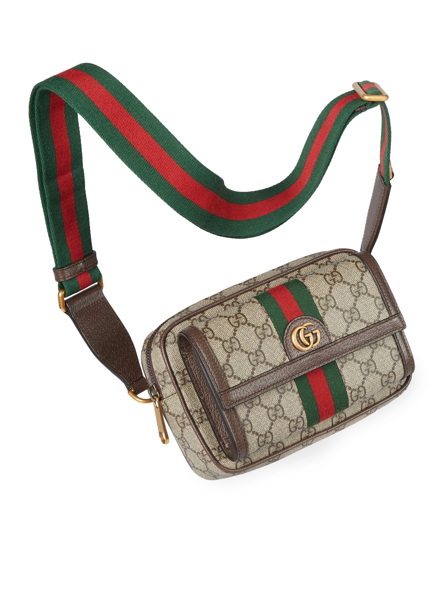 【関税&送料込】Gucci Gg Supreme Fabric Mini Ophidia Handbag Gucci - Ophidia GG supreme fabric mini shoulder-bag Beige