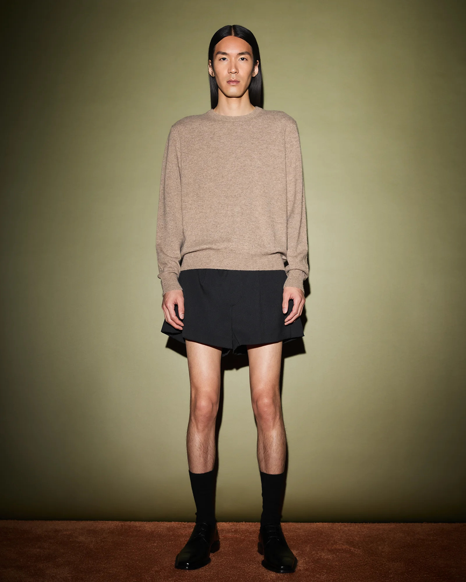 KNIT CREWNECK CAMEL - 2