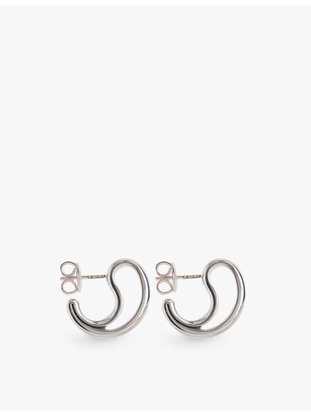 Open Drop sterling-silver earrings - 4