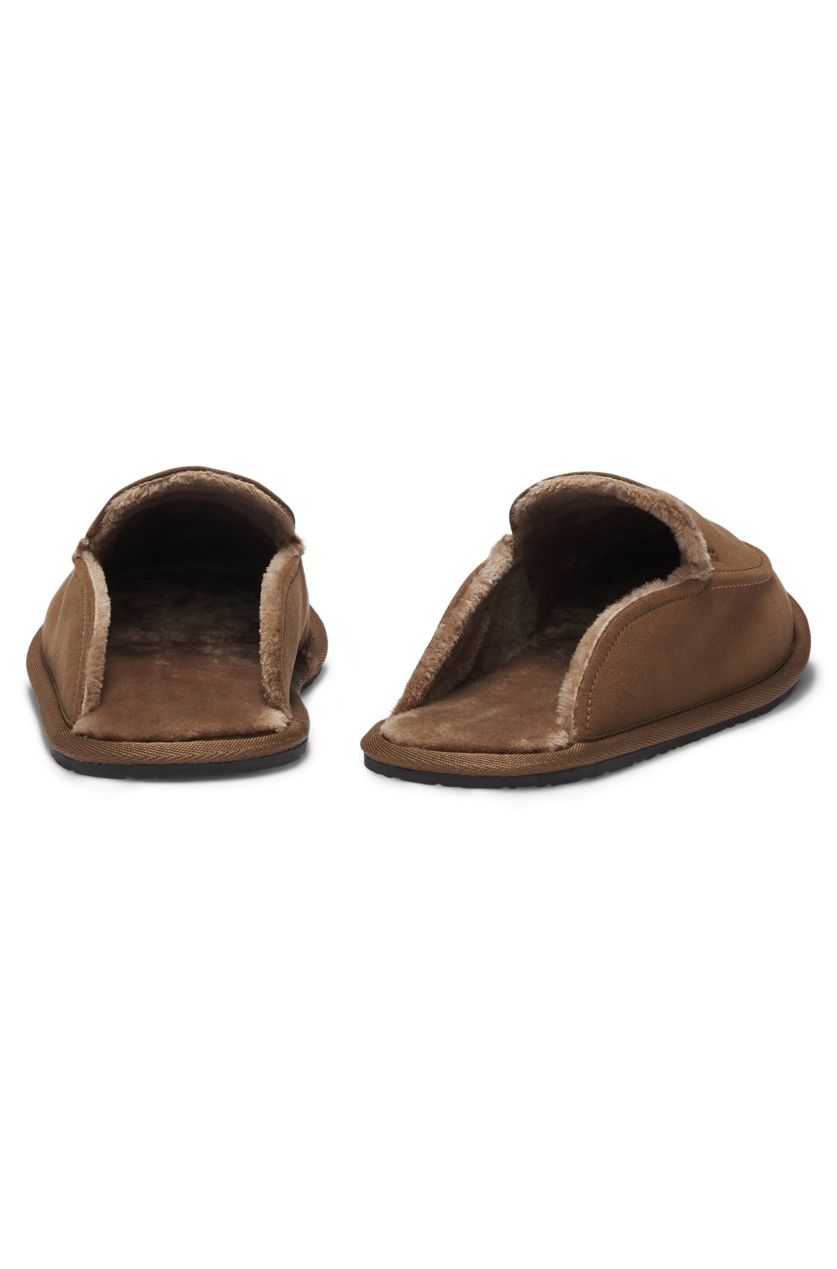 MICROFIBRE SLIPPERS WITH RUBBER SOLE - 5