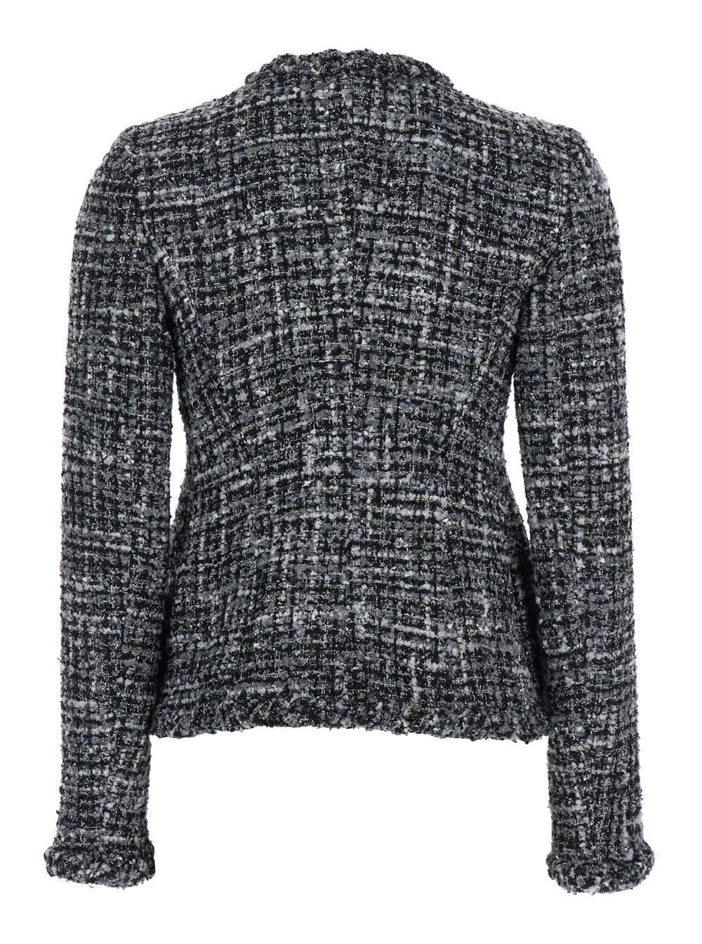 Valentino Women Black And White Jacket With Concealed Closure In Tweed Woman - 2