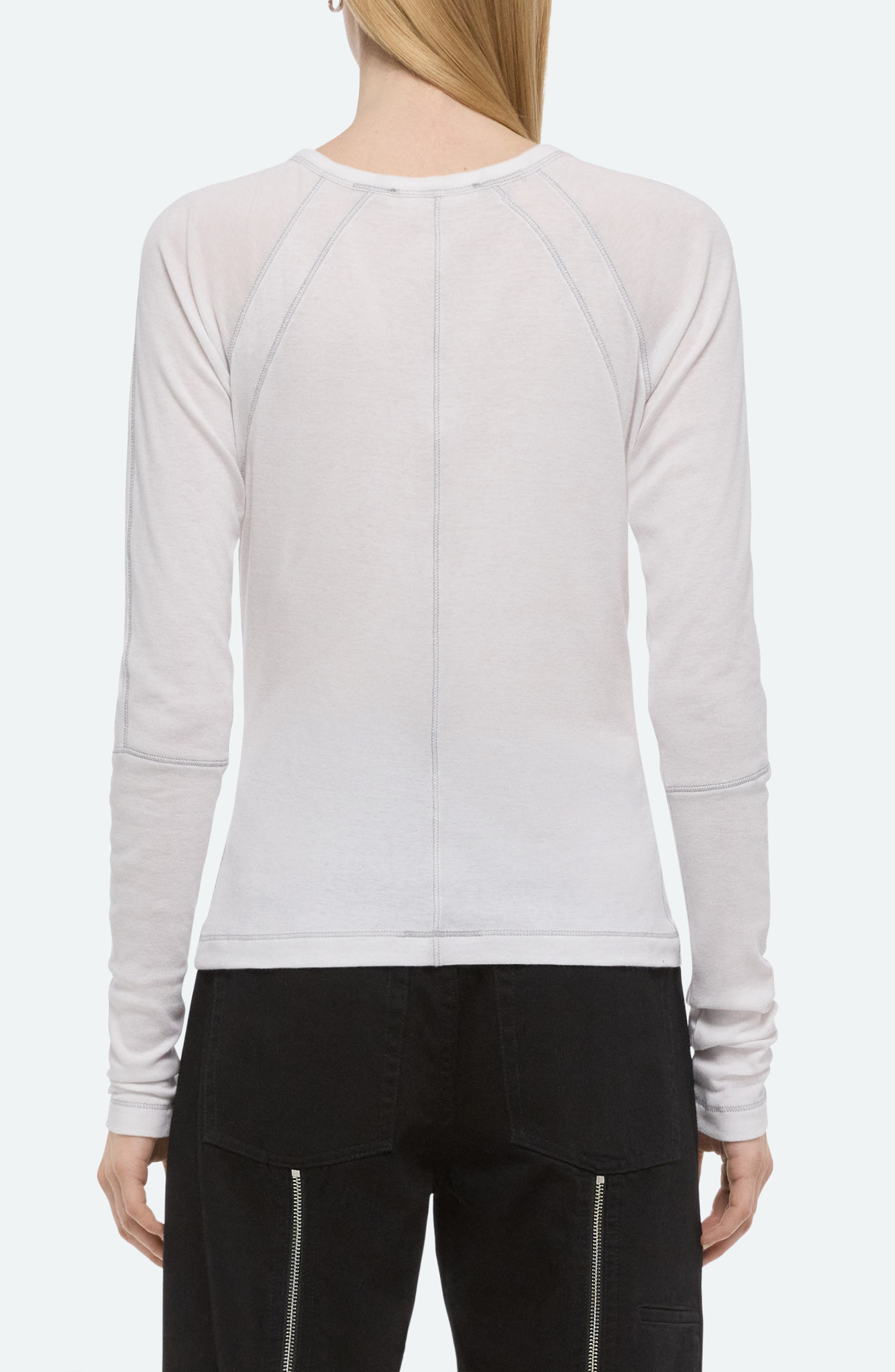 Helmut Lang BMX Raglan Top in Optic White at Nordstrom - 2