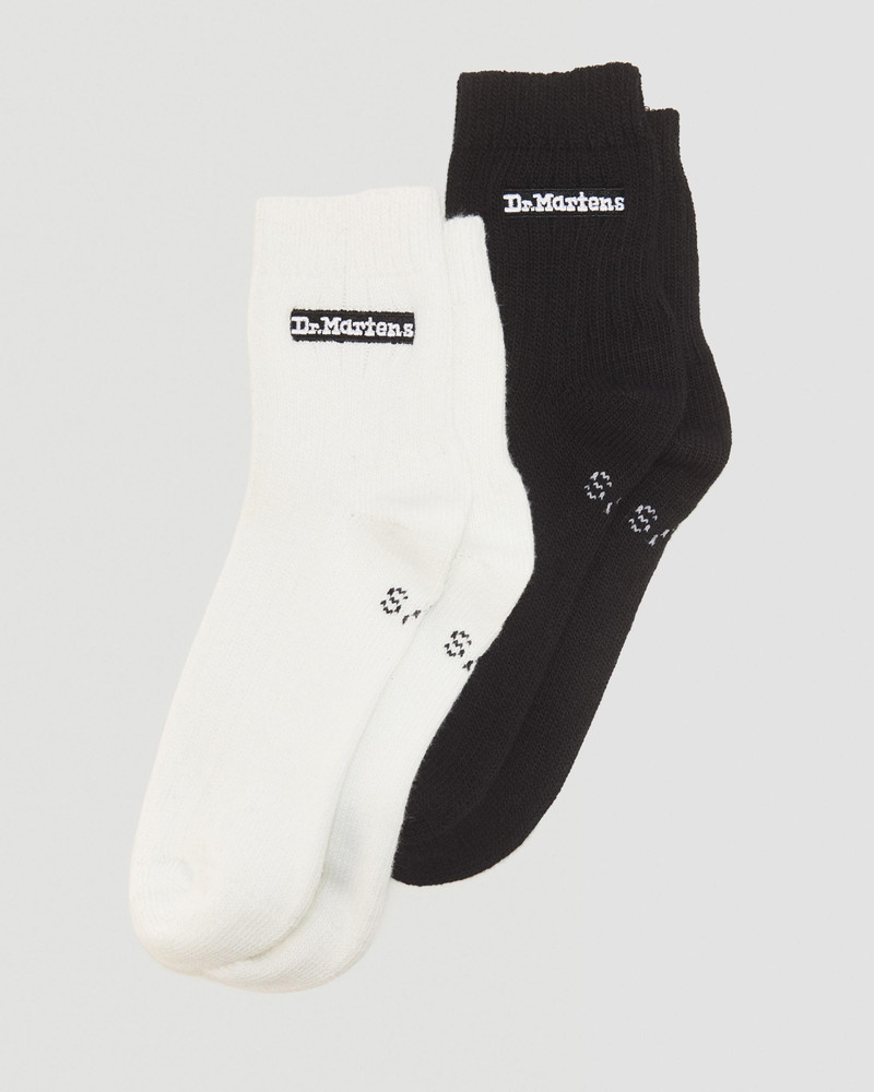 Short Logo Socks 2PK Organic Cotton Blend 1