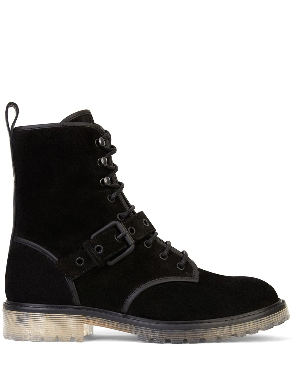 lace-up buckle detail boots - 1