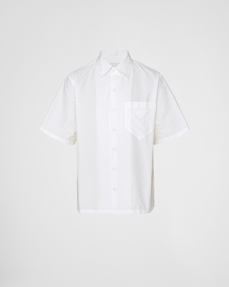 Short-sleeved cotton shirt - 1