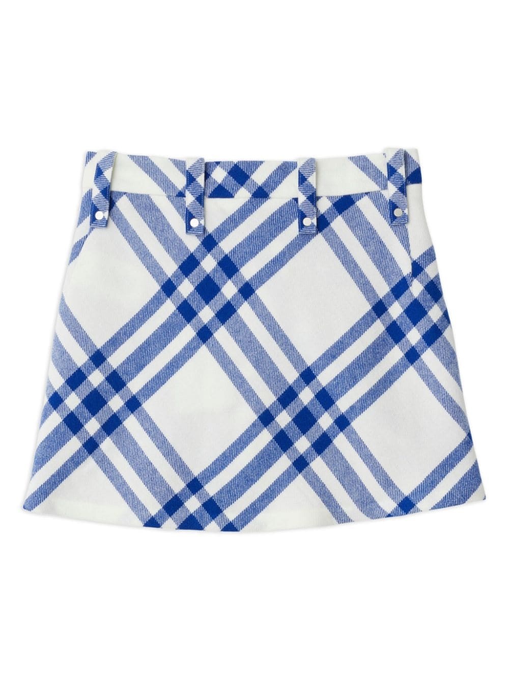 checked wool miniskirt - 2
