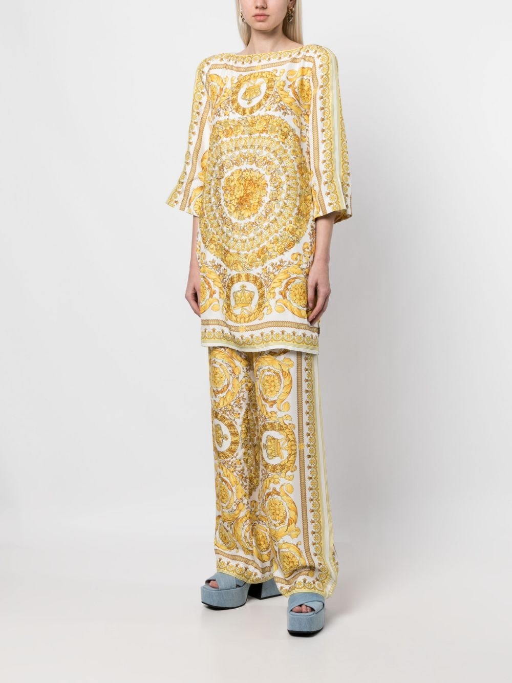 Barocco-print blouse - 2