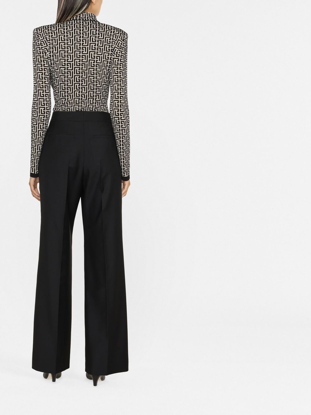 wide-leg tailored trousers - 4