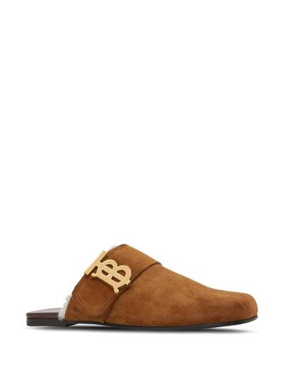 Burberry monogram-motif flat mules outlook