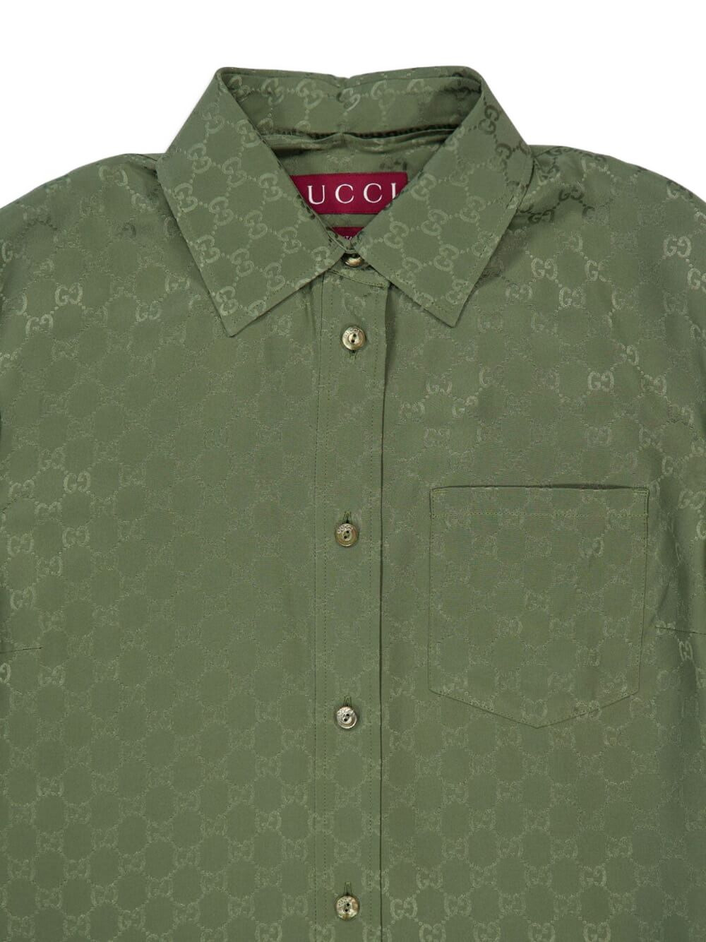GG jacquard long-sleeve shirt - 4