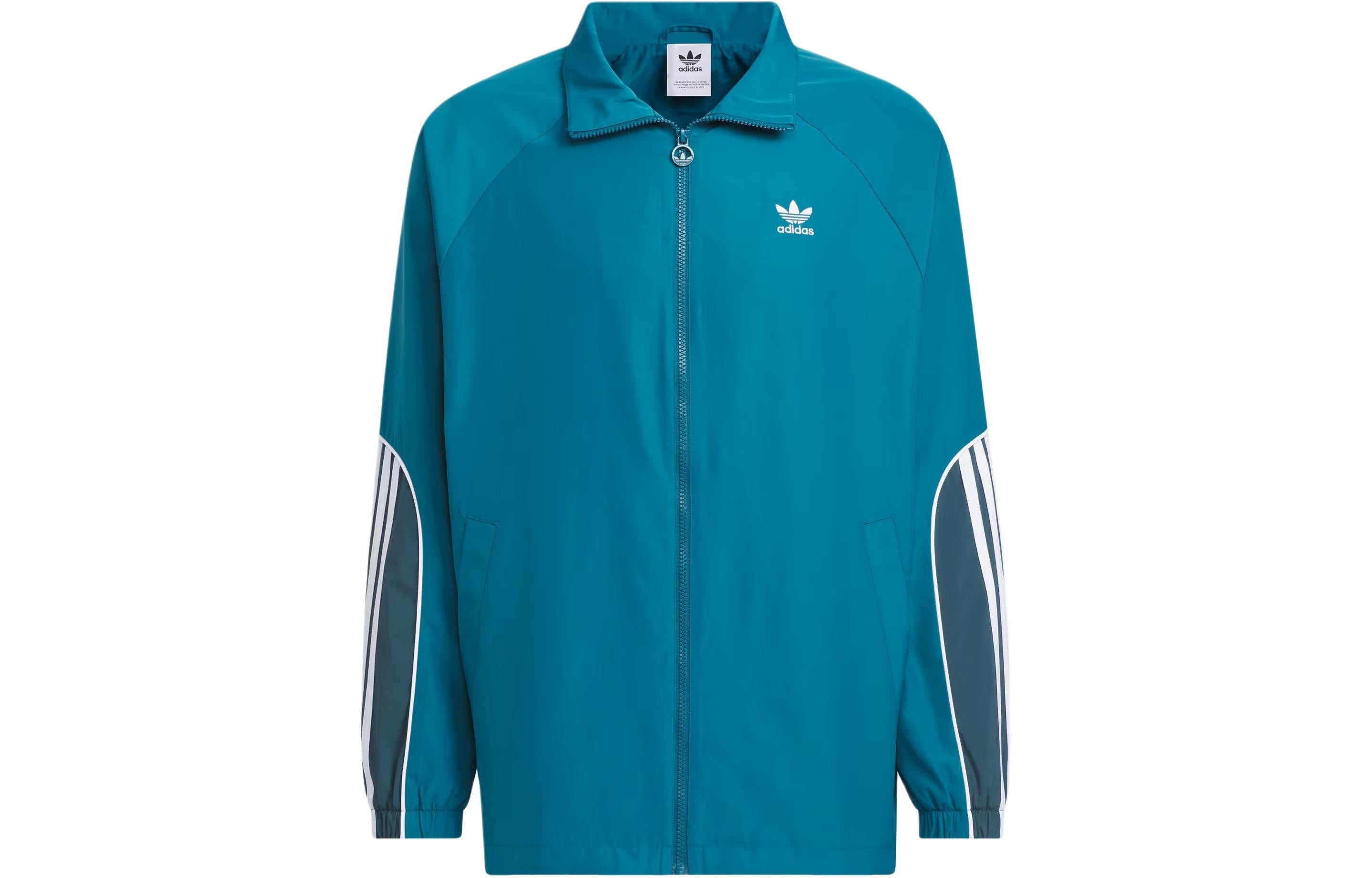 adidas Originals 3-Stripes Coach Jacket Asia Sizing 'Blue' JE3492 - 2