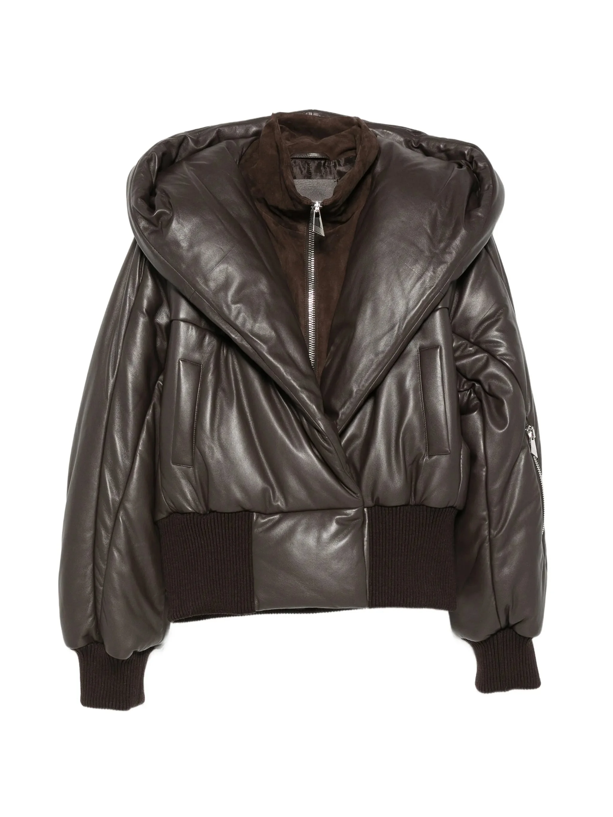 The Attico Quilted Hooded Jacket - 1