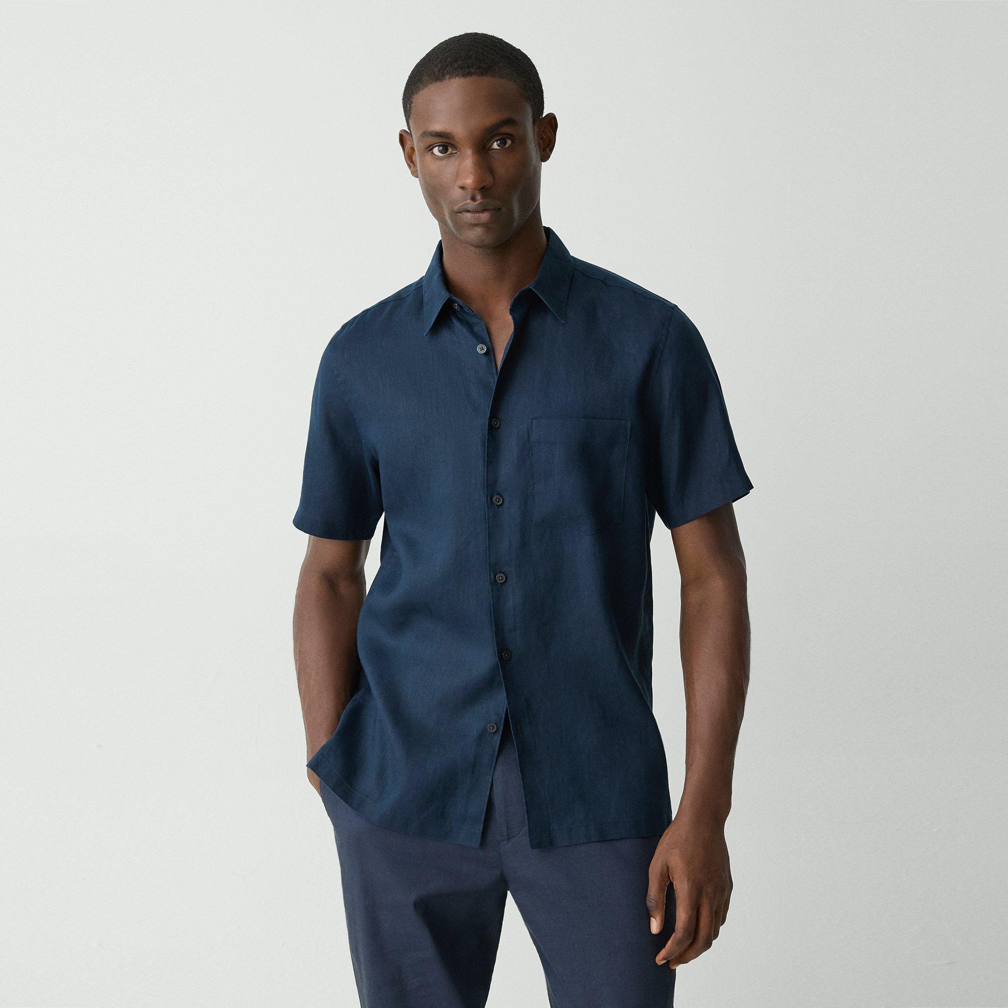 Irving Short-Sleeve Shirt in Relaxed Linen - 2