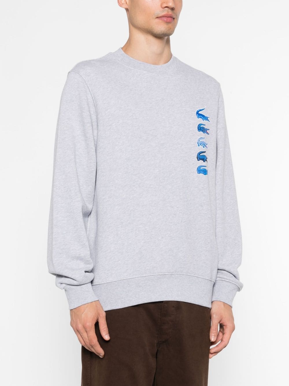 logo-print cotton sweatshirt - 3