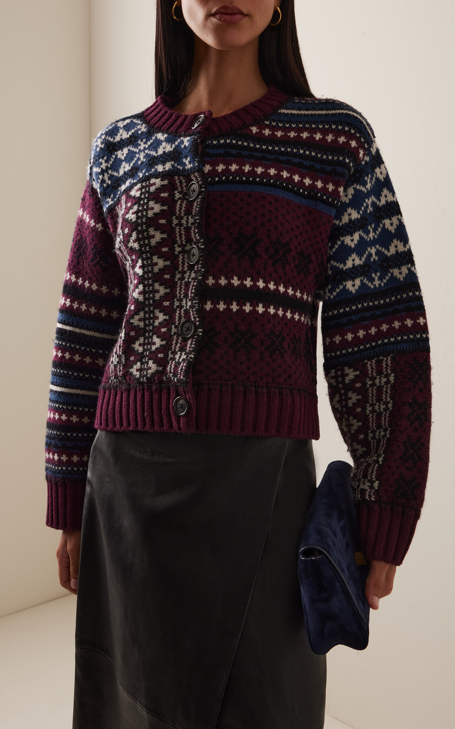 Linea Fair Isle Wool Cardigan multi - 2