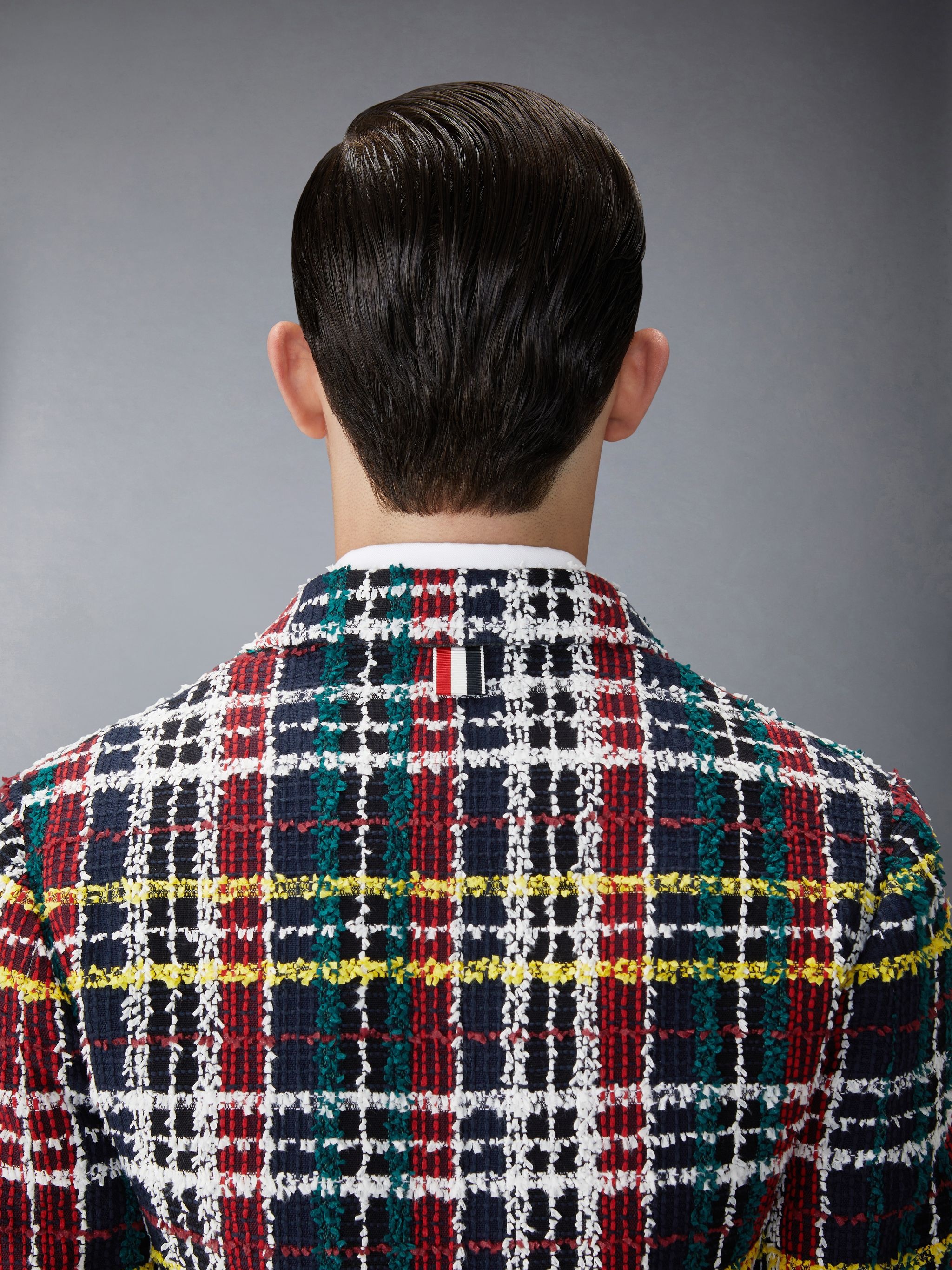 Hunting Tartan Eyelash Tweed Unconstructed Patch Pocket Sack Sport Coat - 6