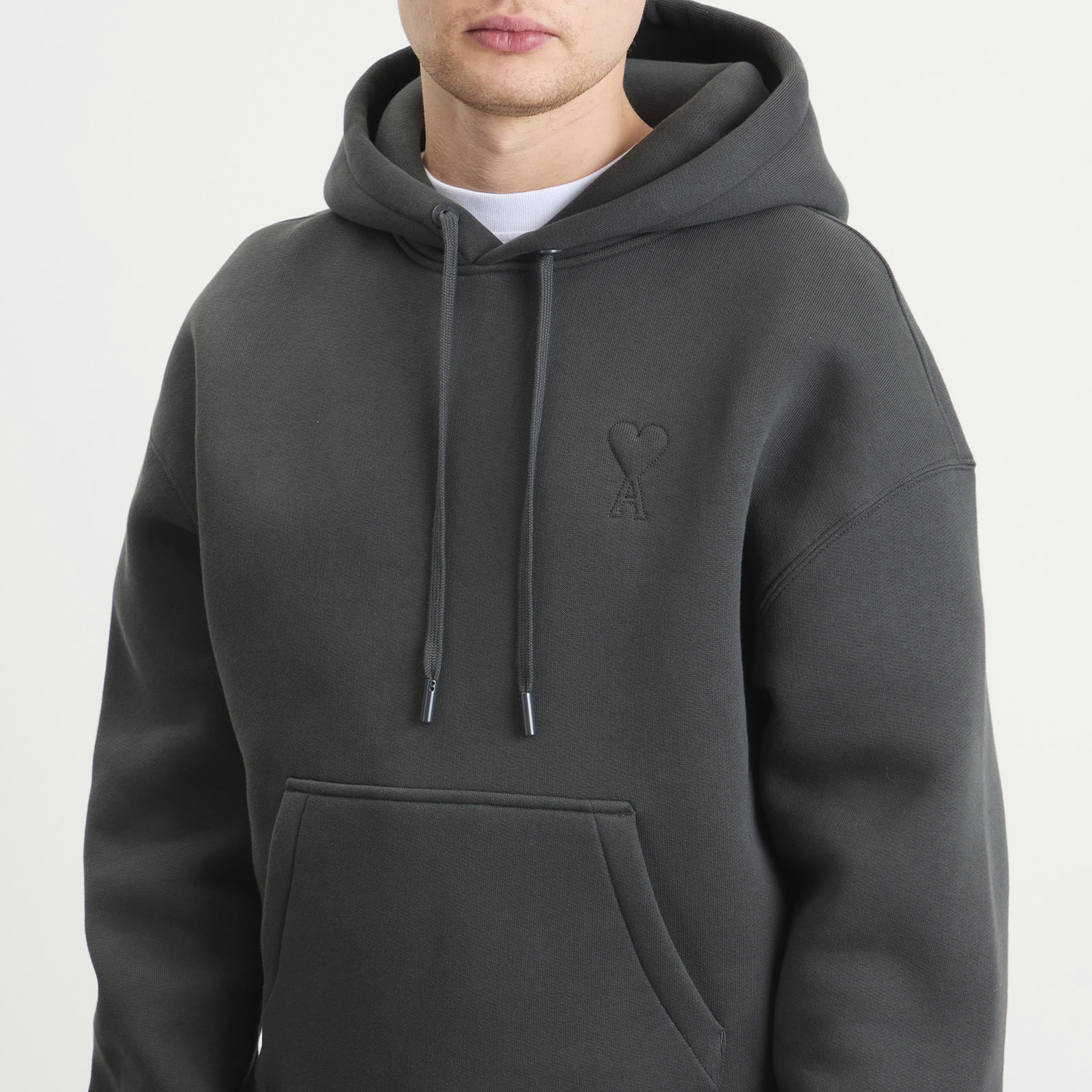 AMI Paris Brushed Fleece Hoodie Big ADC - 5