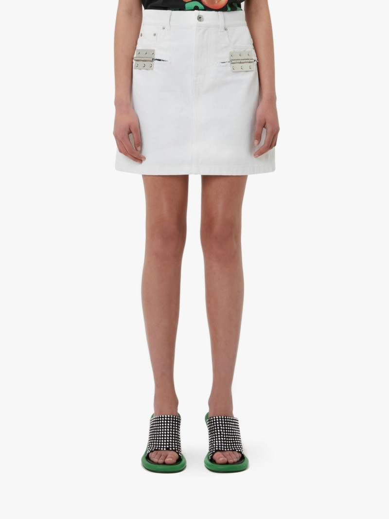 JW Anderson HINGE DENIM MINI SKIRT outlook