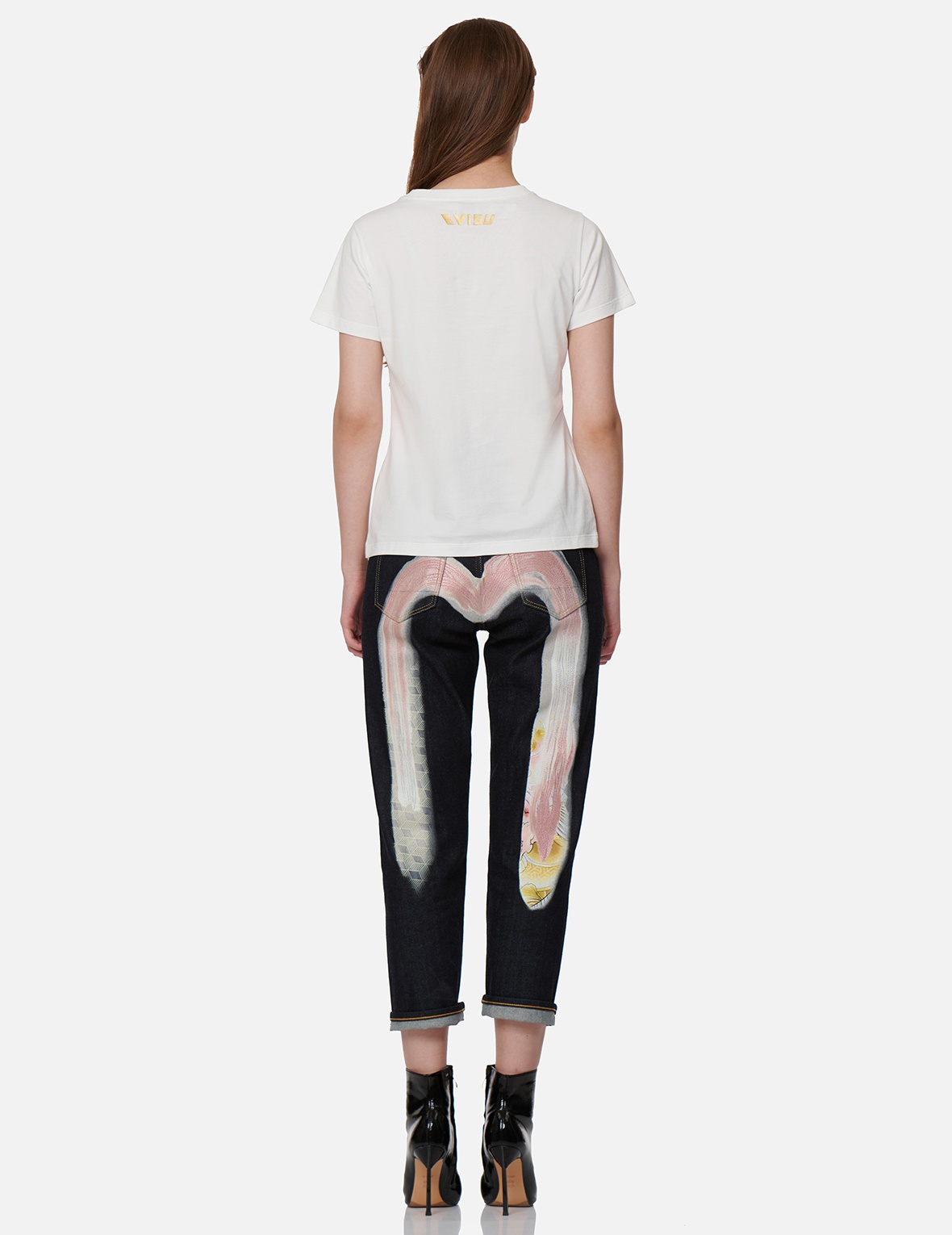 WAVE-PATTERN SEAGULL EMBROIDERY T-SHIRT - 6