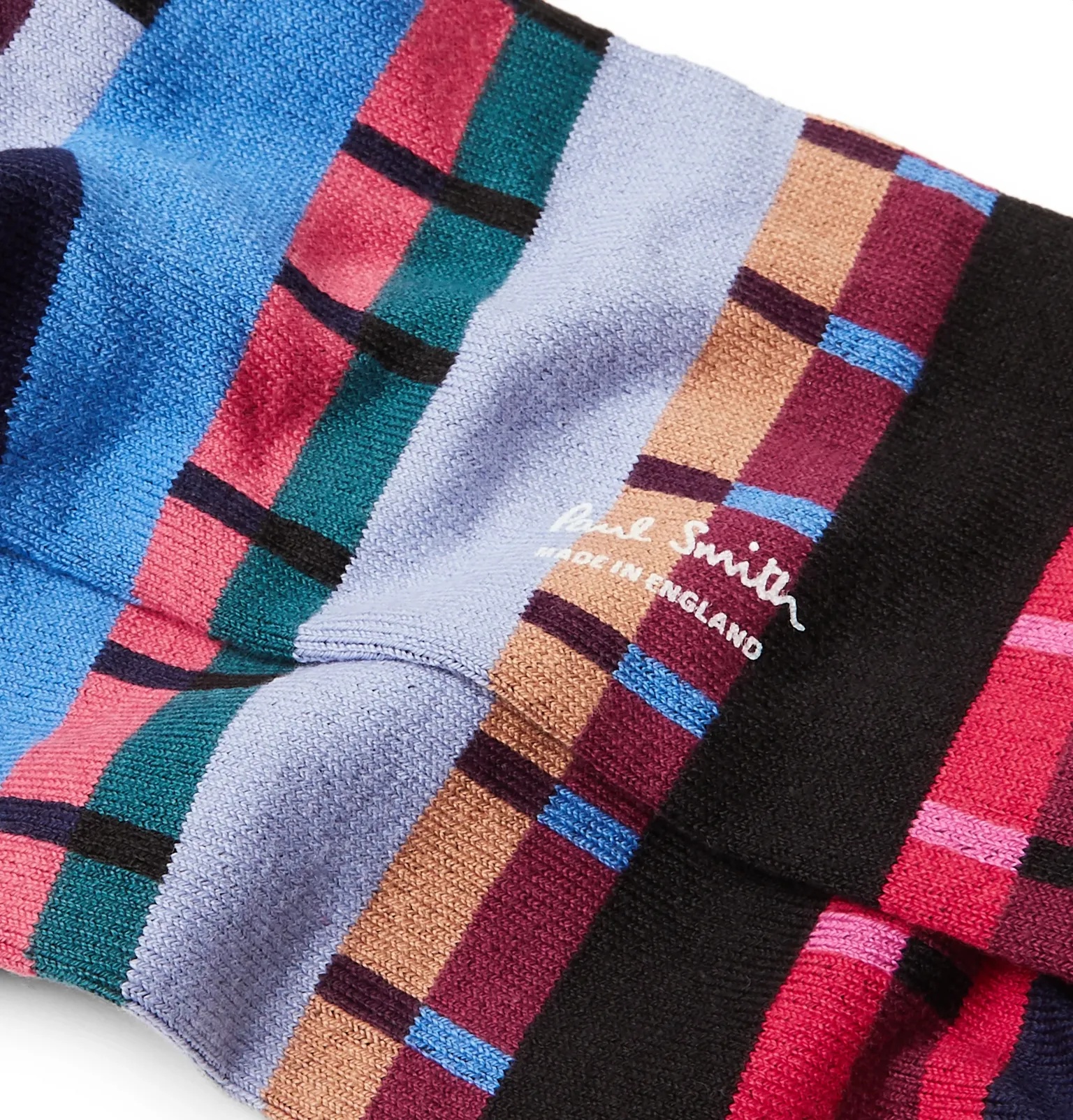 Pippin Striped Stretch Cotton-Blend Jacquard Socks - 2