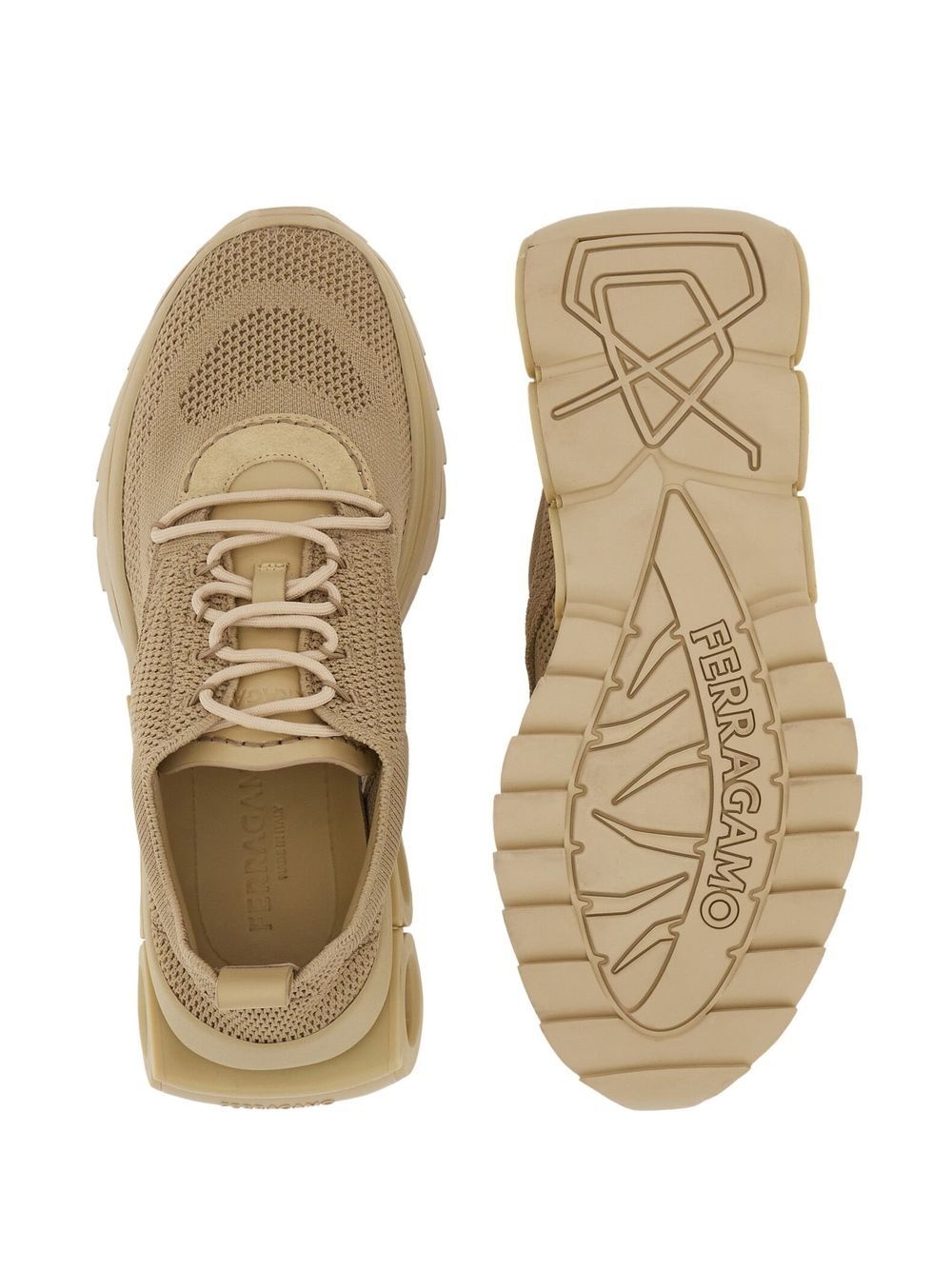 Gancini-plaque low-top sneakers - 5